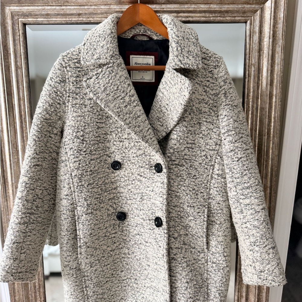 Abercrombie & Fitch Women's Marled Peacoat